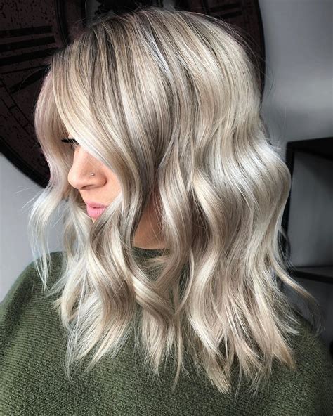 ash blonde highlights hair color